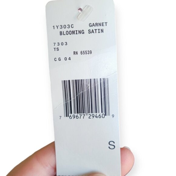 Y2K Vintage Satin Slip Dress Burgundy S deadstock 1990s Y2K Jones New York NWT - Picture 5 of 8